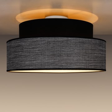 Stropné svietidlo GRACE 1xE27/60W/230V čierna/šedá
