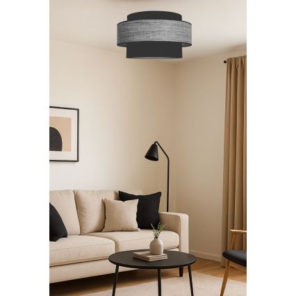 Stropné svietidlo GRACE 1xE27/60W/230V čierna/šedá