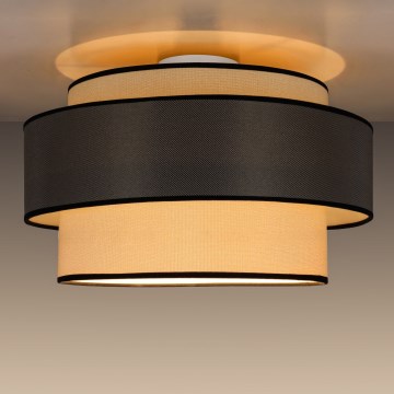 Stropné svietidlo GRACE 1xE27/60W/230V pr. 40 cm krémová/šedá
