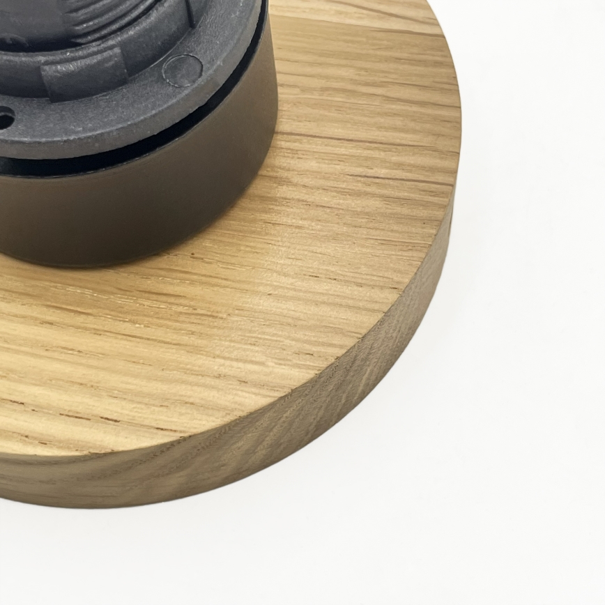 Stropné svietidlo HARMA WOOD 1xE27/15W/230V dub/biela pr. 20 cm