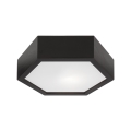 Stropné svietidlo HEX 1xE27/60W/230V pr. 32 cm borovica čierna