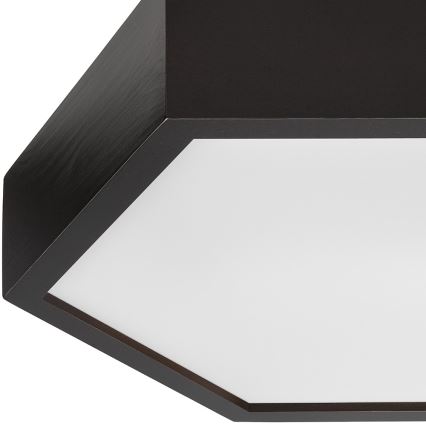 Stropné svietidlo HEX 2xE27/60W/230V pr. 43 cm borovica wenge