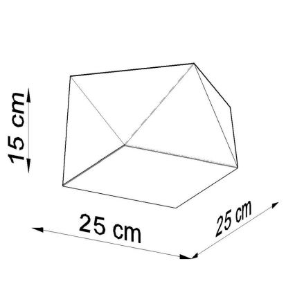 Stropné svietidlo HEXA 1xE27/60W/230V biela