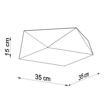 Stropné svietidlo HEXA 2xE27/60W/230V biela