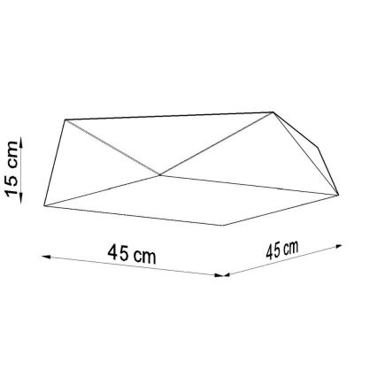 Stropné svietidlo HEXA 3xE27/60W/230V biela