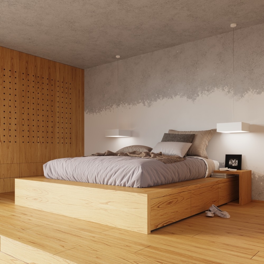 Sollux SL.0138 - Stropné svietidlo HORUS 35 2xE27/60W/230V biela