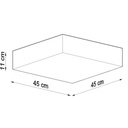 Stropné svietidlo HORUS 45 3xE27/60W/230V čierna