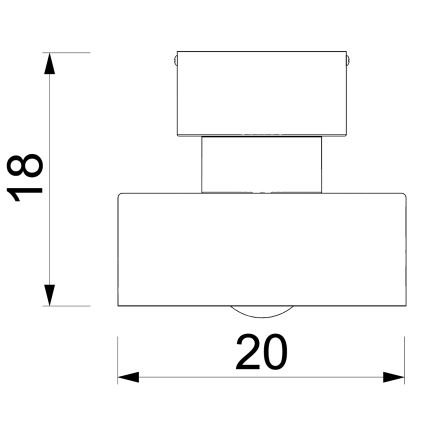 Stropné svietidlo MARTI 1xE27/15W/230V biela/lesklý chróm