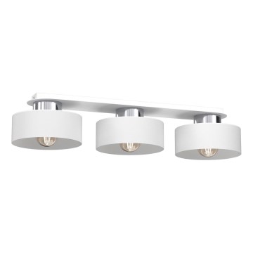 Stropné svietidlo MARTI 3xE27/15W/230V biela/lesklý chróm