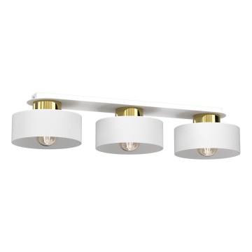 Stropné svietidlo MARTI 3xE27/15W/230V biela/zlatá