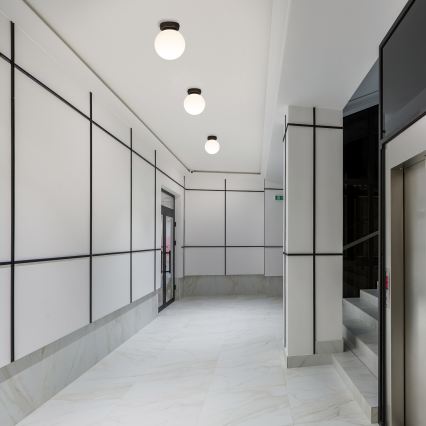 Stropné svietidlo MOONLIGHT 1xE27/15W/230V pr. 16 cm čierne