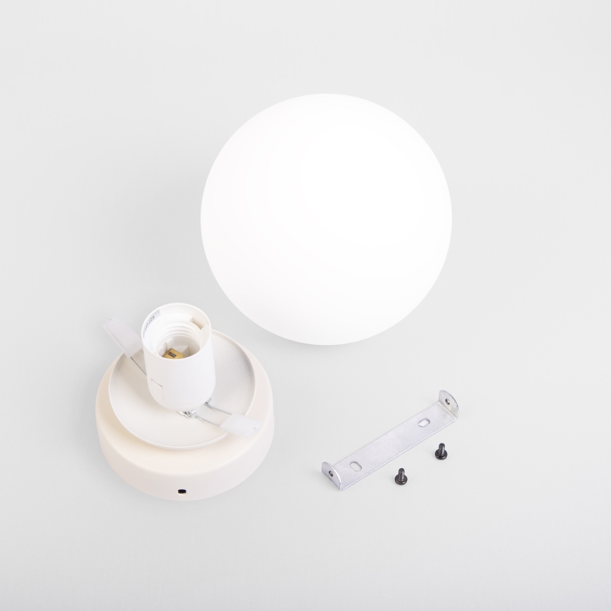 Stropné svietidlo MOONLIGHT 1xE27/15W/230V, priemer 16 cm, krémové