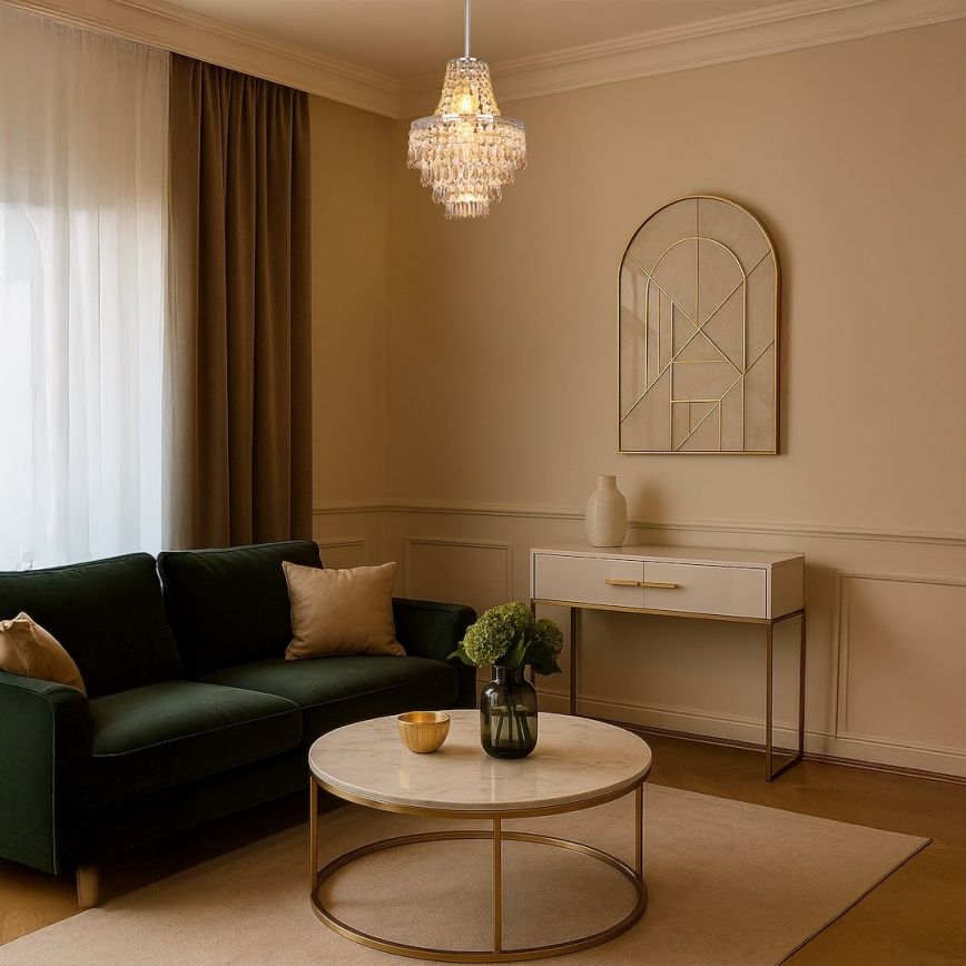 Stropné svietidlo na tyči GEMMA 1xE27/60W/230V, priemer 23 cm