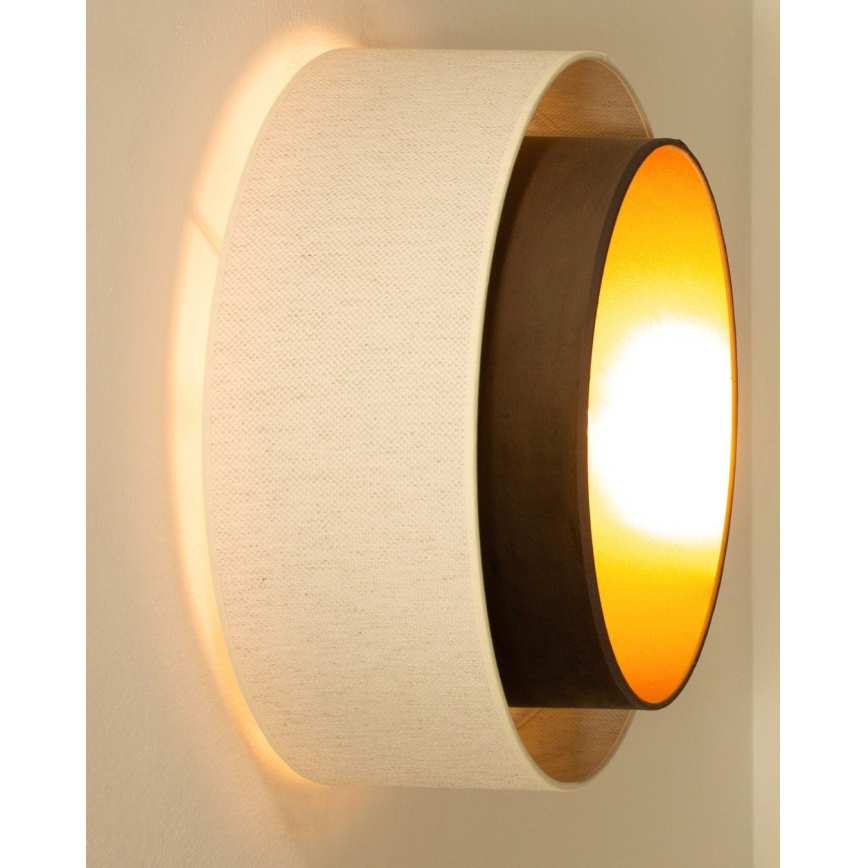 Stropné svietidlo NATIA 1xE27/60W/230V biela/hnedá