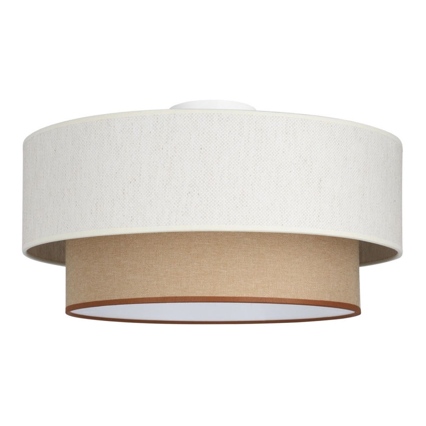 Stropné svietidlo NATIA 1xE27/60W/230V biela/hnedá