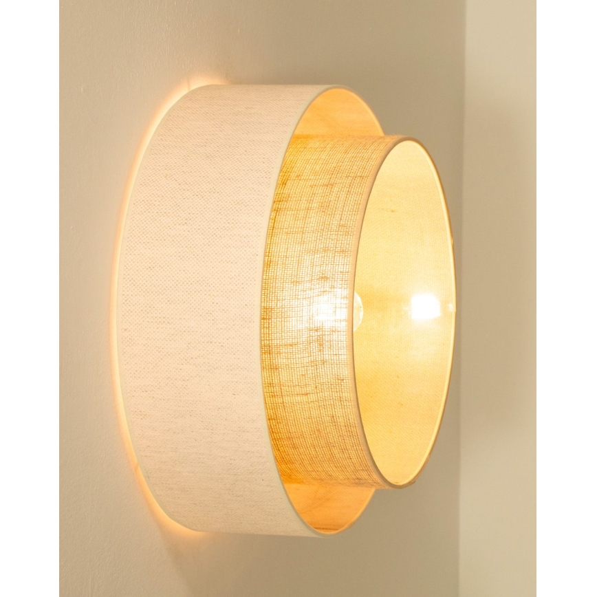 Stropné svietidlo NATIA 1xE27/60W/230V biela/hnedá