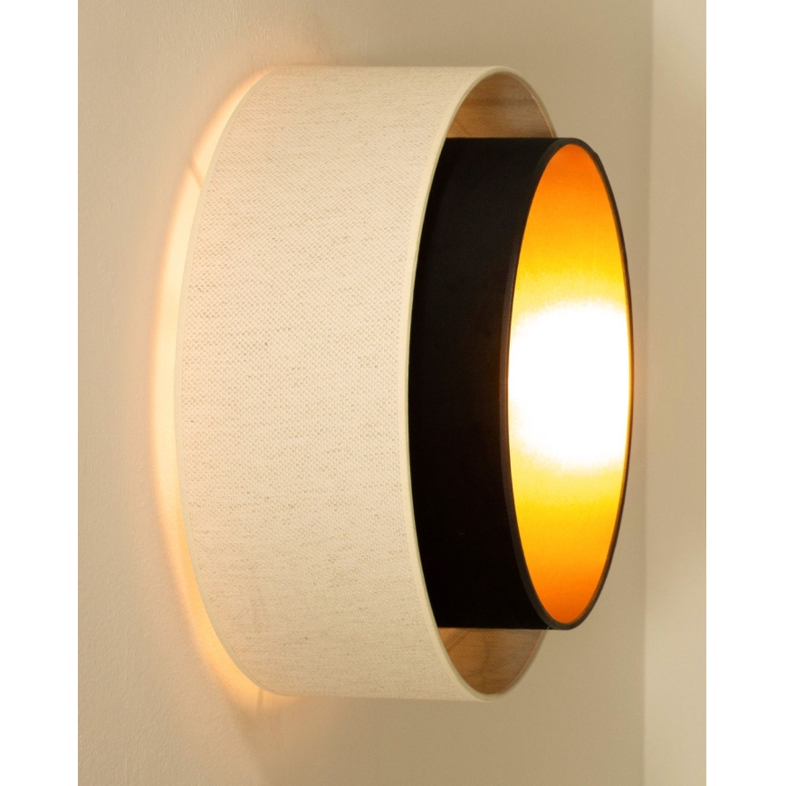 Stropné svietidlo NATIA 1xE27/60W/230V pr. 45 cm biela/čierna