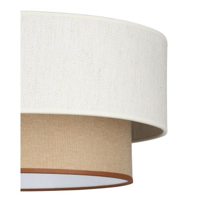 Stropné svietidlo NATIA 1xE27/60W/230V pr. 45 cm biela/hnedá