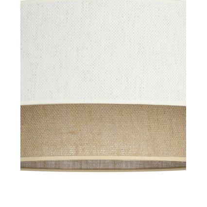 Stropné svietidlo NATIA 1xE27/60W/230V pr. 45 cm biela/hnedá