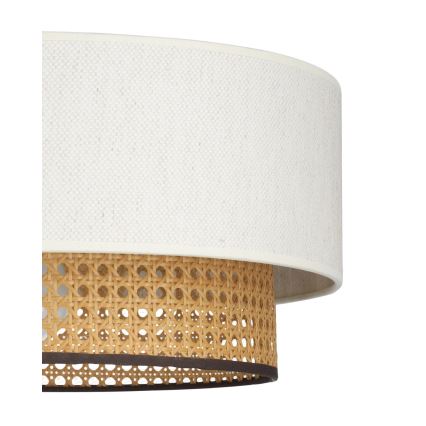 Stropné svietidlo NATIA 1xE27/60W/230V priemer 45 cm biela/hnedá