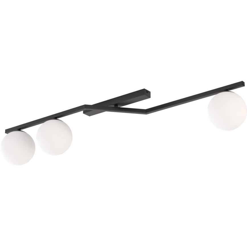 Stropné svietidlo NATON 3xE14/10W/230V čierna/biela