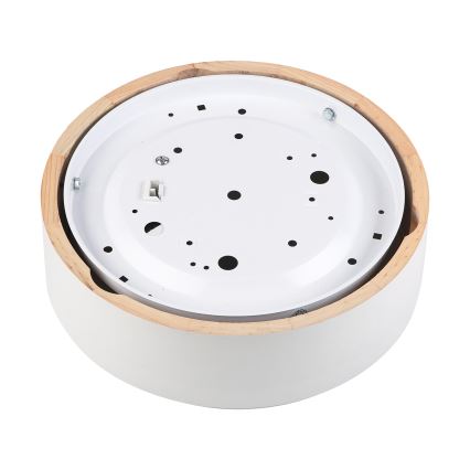 Stropné svietidlo NATURAL 1xE27/15W/230V priemer 27,5 cm borovica/biela
