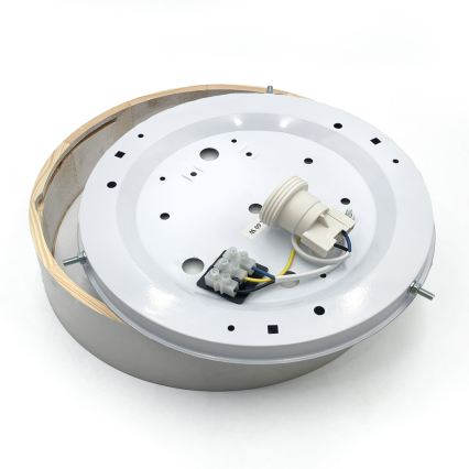 Stropné svietidlo NATURAL 1xE27/15W/230V priemer 27,5 cm borovica/biela