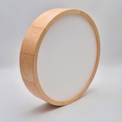 Stropné svietidlo NATURAL 2xE27/60W/230V pr. 37,5 cm borovica