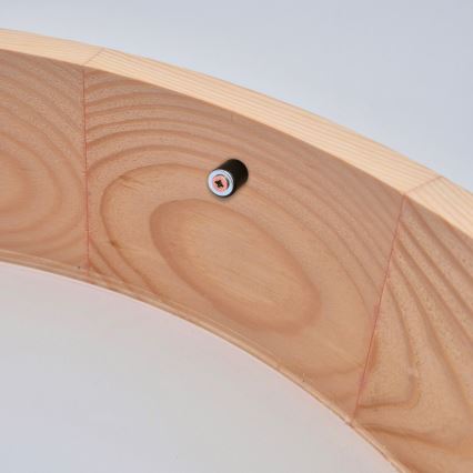 Stropné svietidlo NATURAL 2xE27/60W/230V pr. 37,5 cm borovica