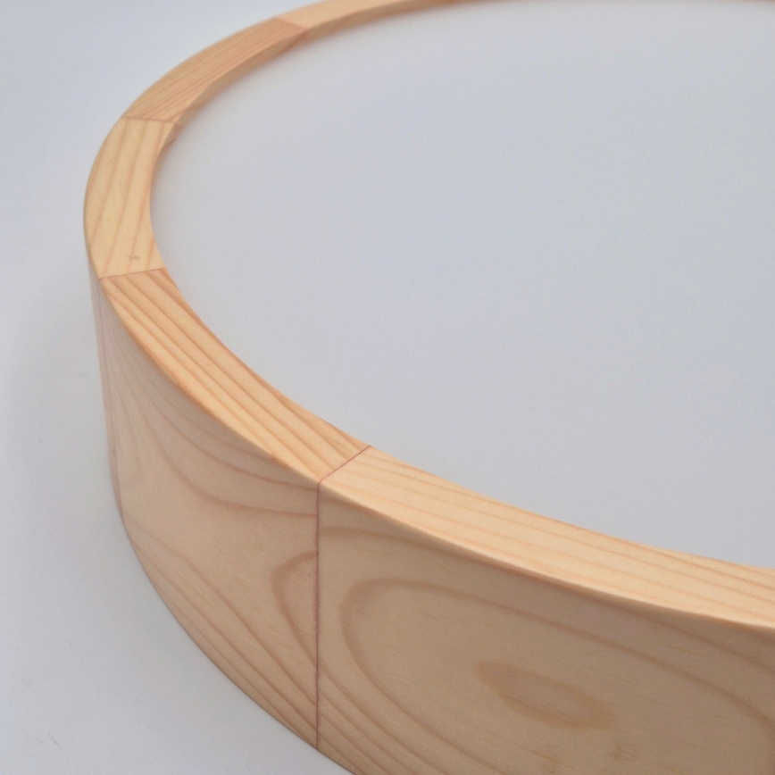 Stropné svietidlo NATURAL 2xE27/60W/230V pr. 37,5 cm borovica