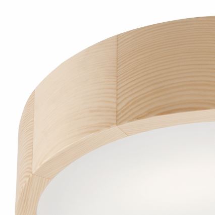 Stropné svietidlo NATURAL 2xE27/60W/230V pr. 37,5 cm borovica