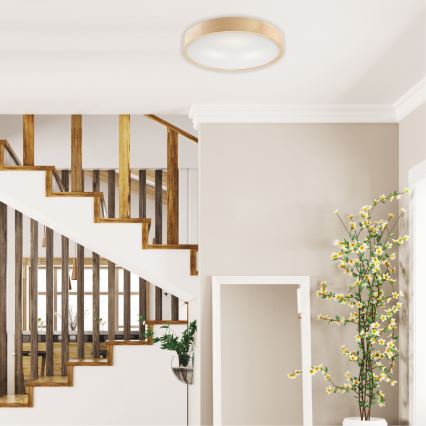 Stropné svietidlo NATURAL 3xE27/60W/230V ? 47 cm borovica