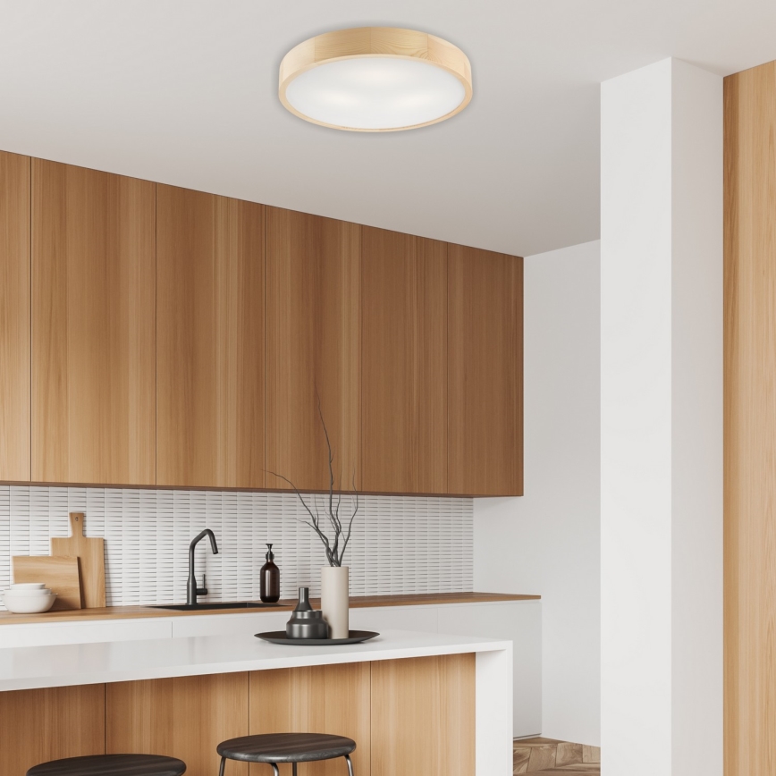 Stropné svietidlo NATURAL 3xE27/60W/230V ø 47 cm borovica - FSC certifikované