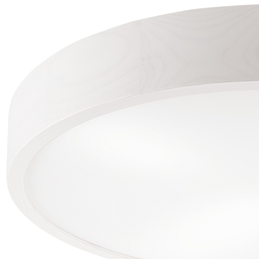 Stropné svietidlo NATURAL 4xE27/60W/230V ø 57,5 cm biela/borovica
