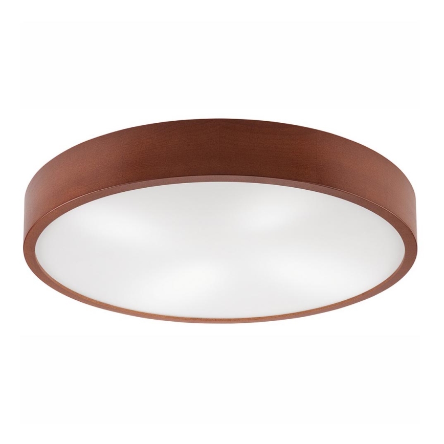 Stropné svietidlo NATURAL 4xE27/60W/230V ø 57,5 cm borovica/hnedá