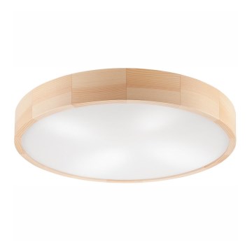 Stropné svietidlo NATURAL 4xE27/60W/230V ø 57,5 cm borovica