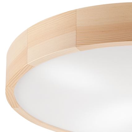 Stropné svietidlo NATURAL 4xE27/60W/230V ø 57,5 cm borovica