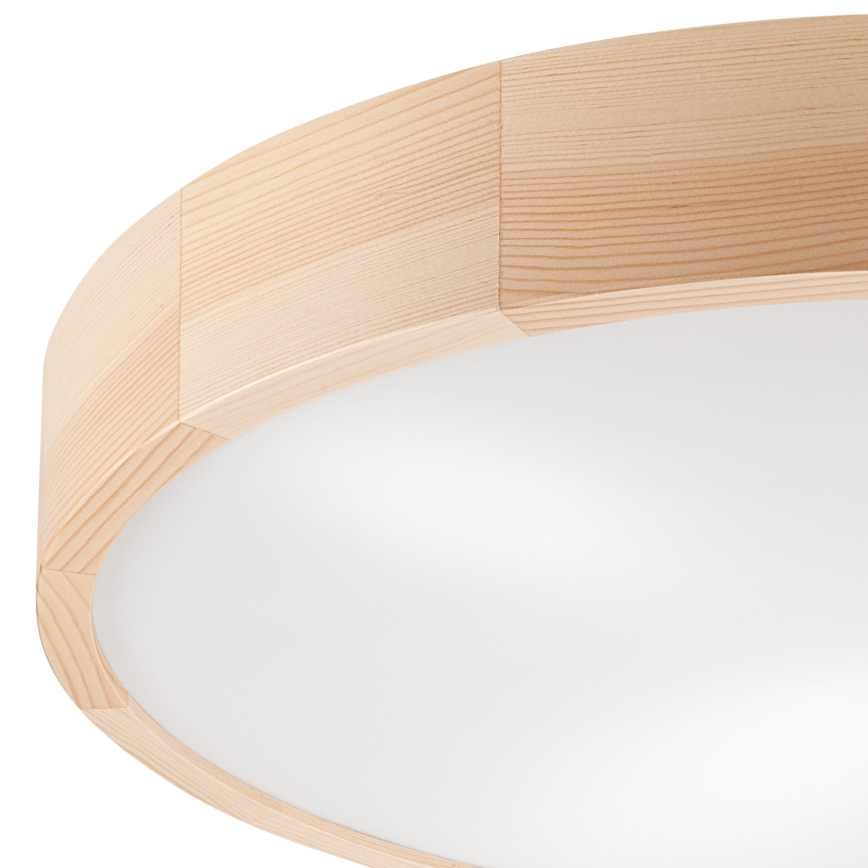 Stropné svietidlo NATURAL 4xE27/60W/230V ø 57,5 cm borovica