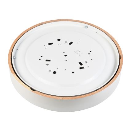 Stropné svietidlo NATURAL 5xE27/15W/230V pr. 47,5 cm borovica/biela