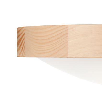 Stropné svietidlo NATURAL SLIM 2xE27/60W/230V ø 37 cm borovica