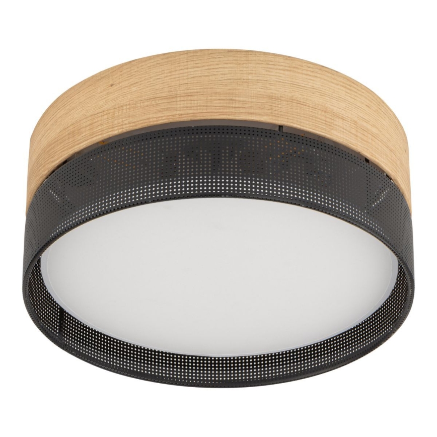 Stropné svietidlo NICOL 4xE27/15W/230V priemer 50 cm dyha/čierna