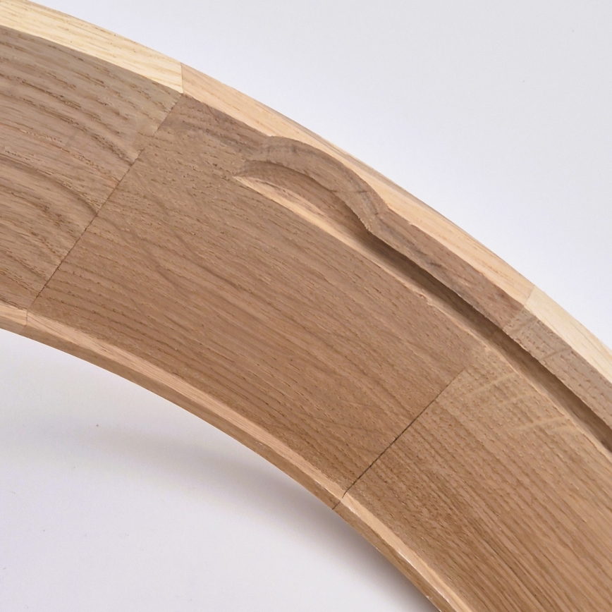 Kúpeľňové stropné svietidlo OAK 2xE27/15W/230V IP54 dub, priemer 27 cm