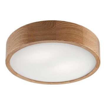Stropné svietidlo OAK 2xE27/60W/230V dub ø 37 cm