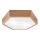 Stropné svietidlo OAK HEX 2xE27/60W/230V pr. 43 cm dub