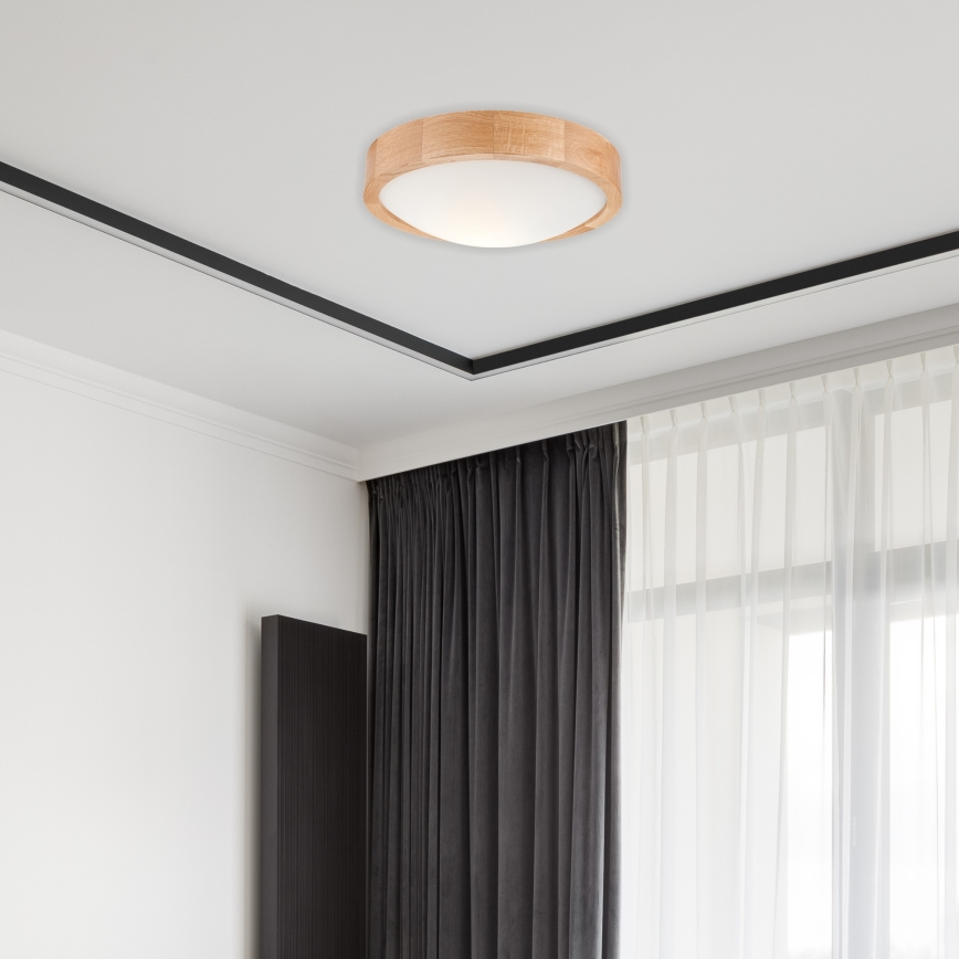 Stropné svietidlo OAK SLIM 1xE27/60W/230V dub ? 27 cm