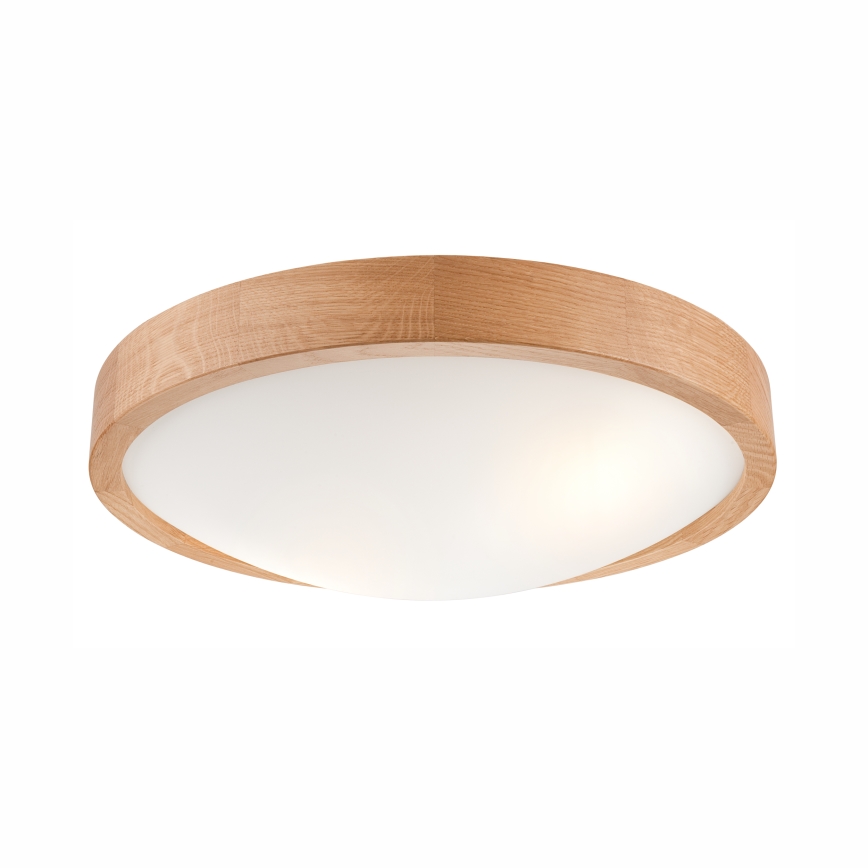 Stropné svietidlo OAK SLIM 2xE27/60W/230V dub ? 37 cm
