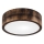 Stropné svietidlo OAK SMOKY 1xE27/15W/230V ø 27,5 cm dub/tmavohnedá