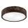 Stropné svietidlo OAK SMOKY 2xE27/15W/230V ø 37,5 cm dub/tmavohnedá