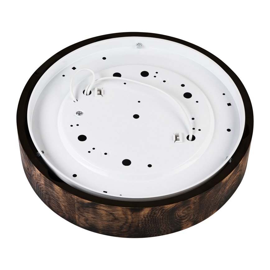 Stropné svietidlo OAK SMOKY 2xE27/15W/230V ø 37,5 cm dub/tmavohnedá