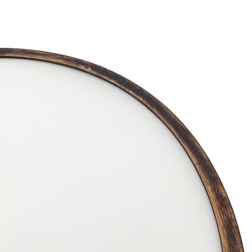 Stropné svietidlo OAK SMOKY 3xE27/15W/230V ø 47,5 cm dub/tmavohnedá